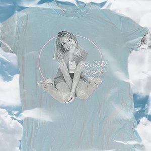 Y2K Britney Spears Oversized Short Sleeve